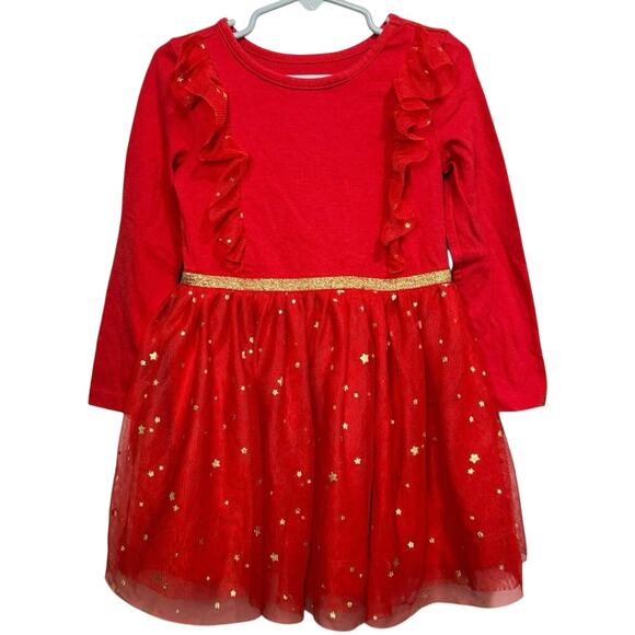 Cat & Jack 4T Red and Gold Tulle Dress
Good used Condition - Picture 1 of 3